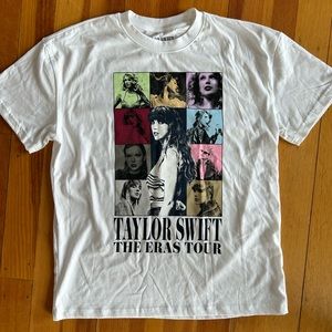 Taylor Swift The Eras Tour Official Merch White M T-Shirt Unisex Size Medium